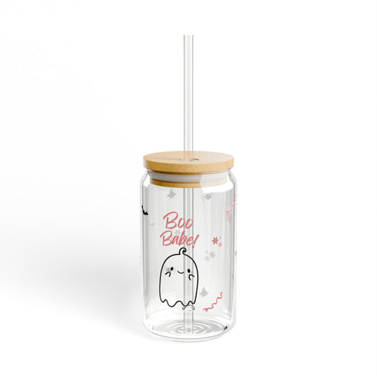 Boo Babe Sipper Glass Can